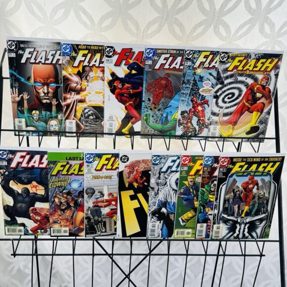The Flash 171 173-185 lot (Volume 2 DC) Jokers Last Laugh Signed By Geoff Johns